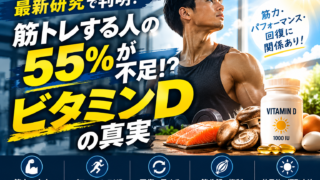筋トレする人の55%がビタミンD不足の真実